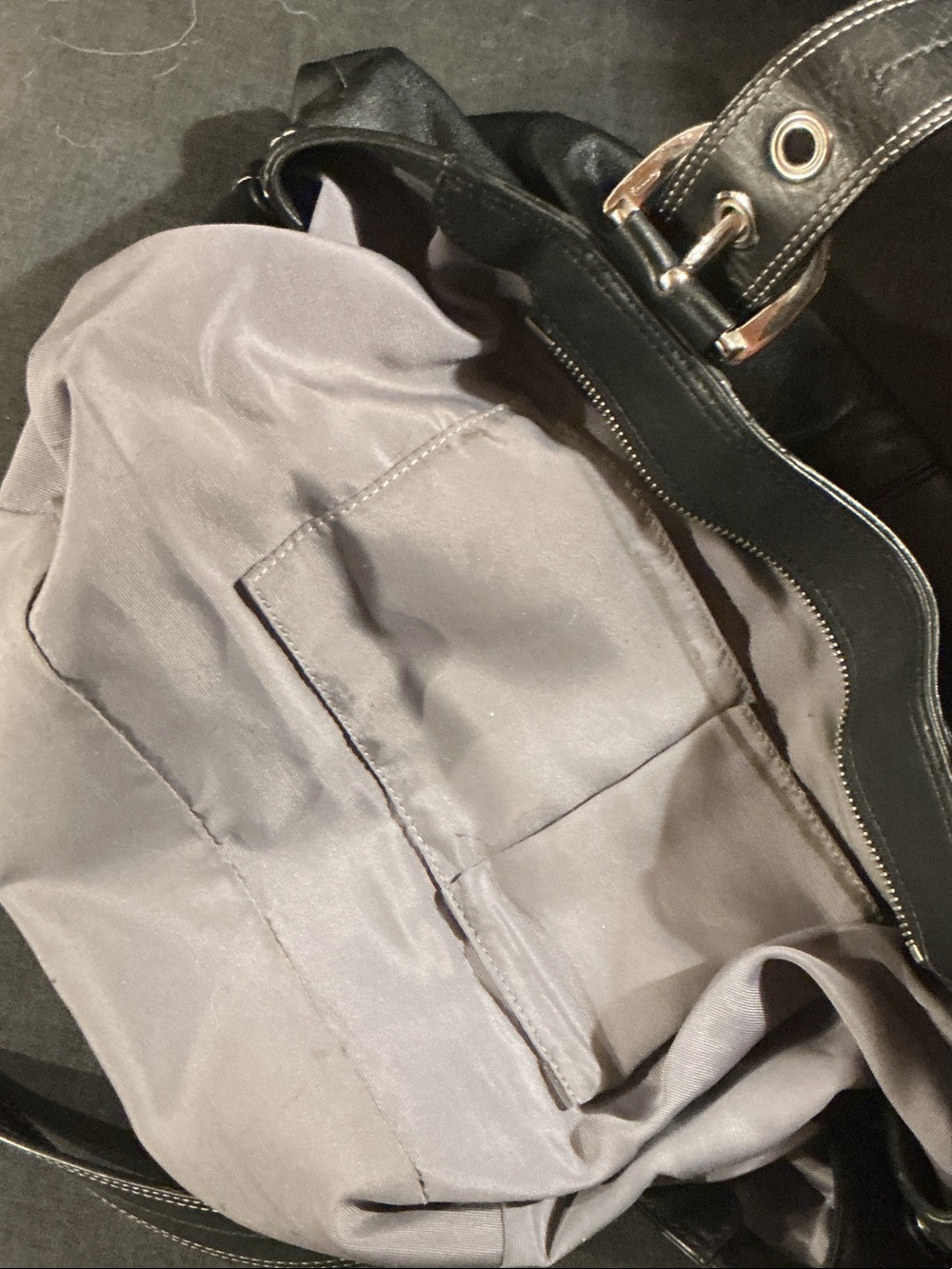 Coach Black Leather Shoulder Bag with Silver Hardware - Picture 5 of 7
